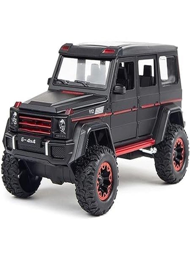 GIZEMY سيارة لعبة مرسيدس AMG G500 4X4 كبيرة الحجم من جيزيمي، بمقياس 1/24، مصنوعة من المعدن المصبوب، تعمل بالسحب للخلف، مزودة بأبواب قابلة للفتح ومؤثرات صوتية وضوئية، هدية مثالية للأطفال - مرسيدس AMG G500 4X4 كبيرة الحجم بمقياس 1:24 - متعددة الألوان - Image 1